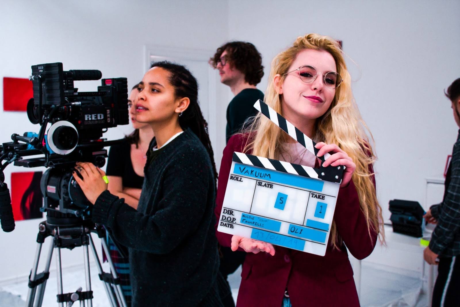 Behind the scenes on set with Nicole Favarelli