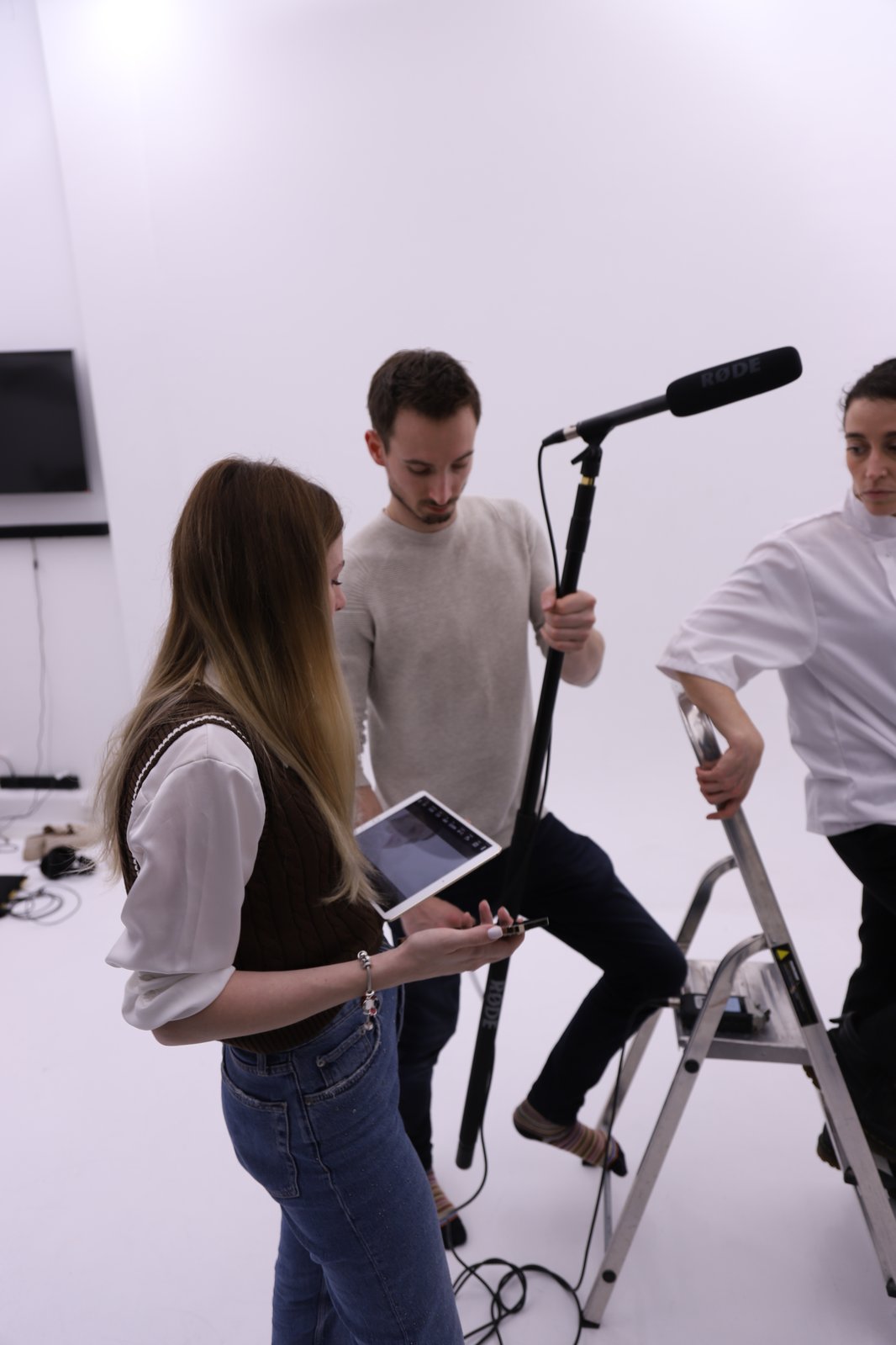 Behind the scenes on set with Nicole Favarelli