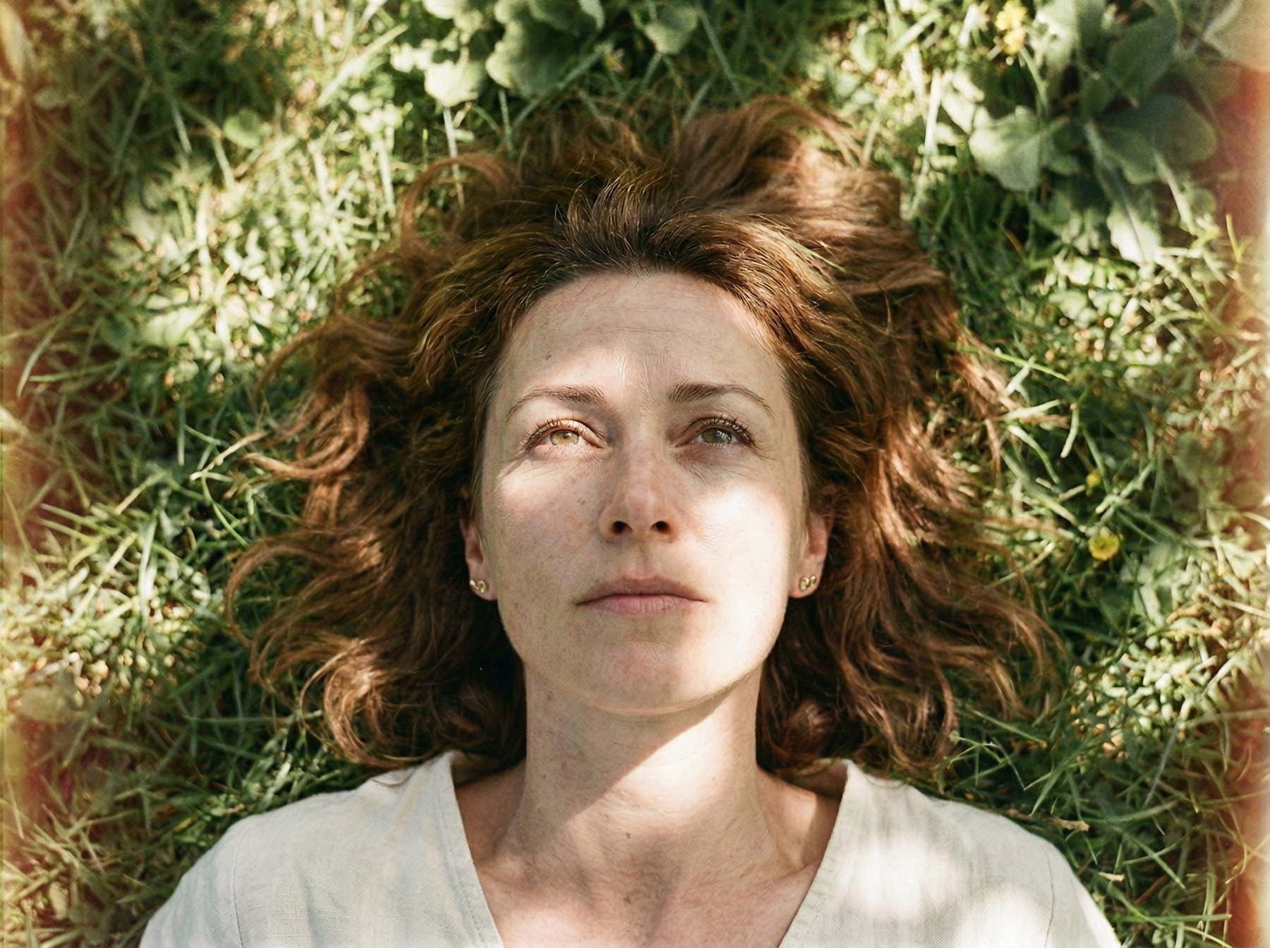 Woman in meadow