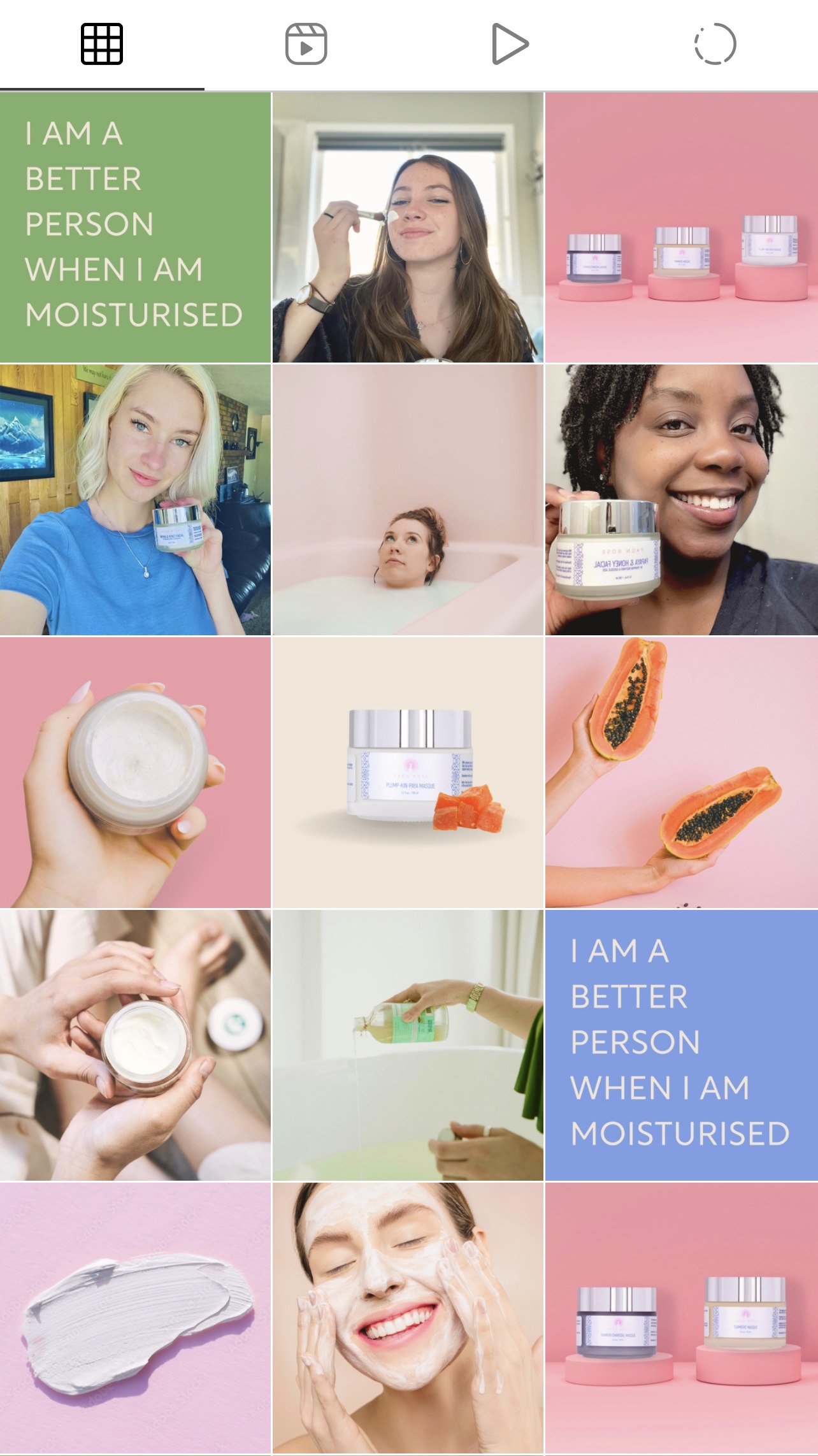 Paon Rose skincare campaign